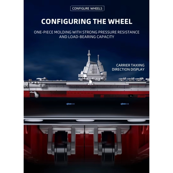 Конструктор Авіаносець Фуцзянь, Модельки, 557 деталей 1:700, Sluban M38-B1211