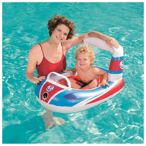 Надувная лодка Bestway 34106 "Транспорт" 3-6 лет Катер