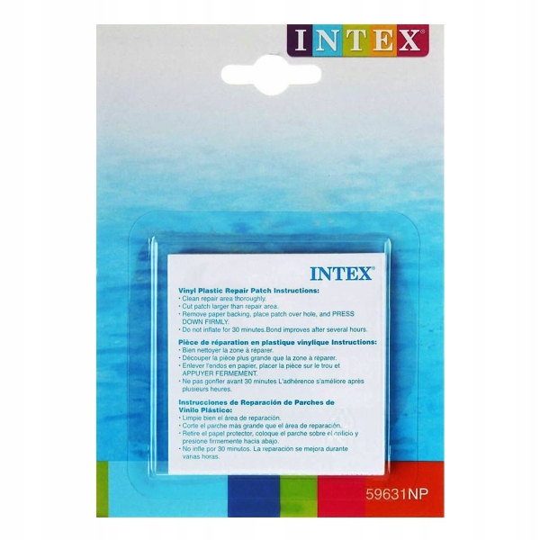 Ремонтний комплект Intex 59631NP, самоклеючі латки 49см2, 6шт