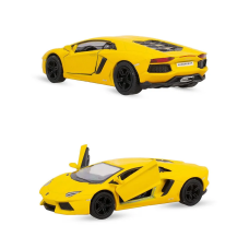Металлическая машинка Kinsmart 1:36 Matte Lamborghini Aventador LP700-4, инерционная, желтая, KT5370W