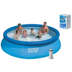 Басейн наливний Intex 28132 NP (1) фільтр-насос, розміром 366х76см, об`єм: 5621 л.