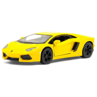 Машинка Kinsmart 1:38 Lamborghini Aventador LP 700-4 металева інерційна (Жовтий) KT5355W
