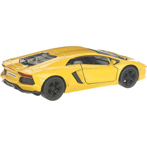 Машинка Kinsmart 1:38 Lamborghini Aventador LP 700-4 металева інерційна (Жовтий) KT5355W