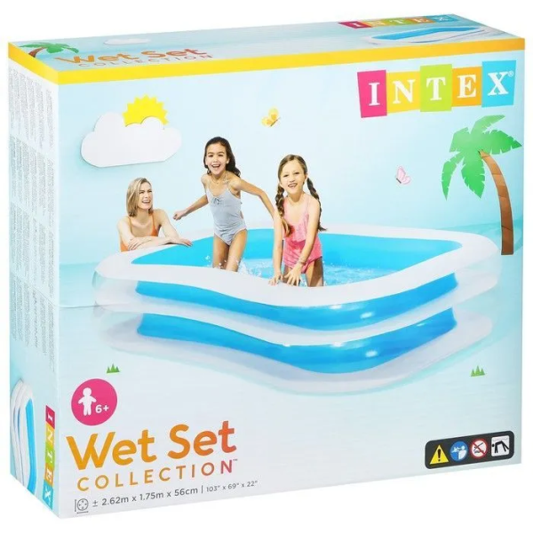 Надувной бассейн Intex 56483NP Swim Center Family Pool (262x175x56см) 6+