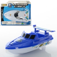 Катер M 0915 поліція, 15-7,5-6 см, мікс видів, на бат-ці, на аркуші 15,5-19-6 см