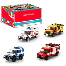 Конструктор IBLOCK Транспорт 4 види від 159 деталей PL-921-437