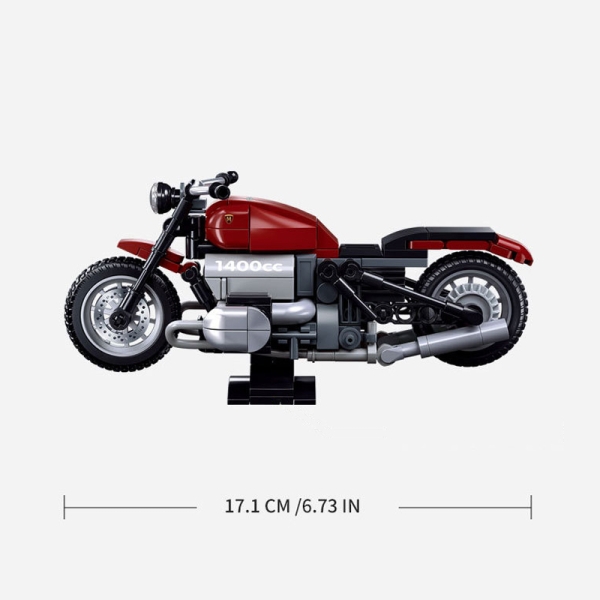 Конструктор SLUBAN Мотоцикл R18, 222 деталі, масштаб 1:12 (M38-B1131)