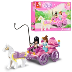 Конструктор Sluban M38-B0239 "Карета та принцеса" Girl's Dream 99 деталей 2 фігурки