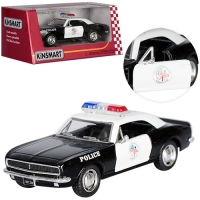 Машинка металлическая Kinsmart KT5341WP 1:37 1967 Chevrolet Camaro Z/28 Police инерционная, двери открываются / Полиция