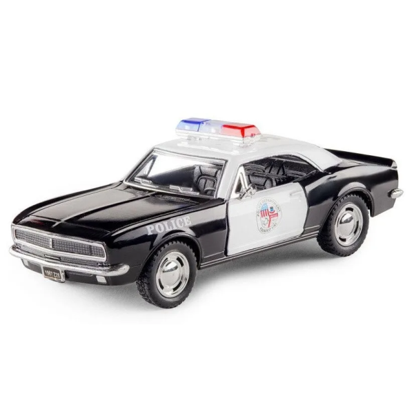Машинка металева Kinsmart KT5341WP 1:37 1967 Chevrolet Camaro Z/28 Police інерційна, двері відчиняються / Поліція