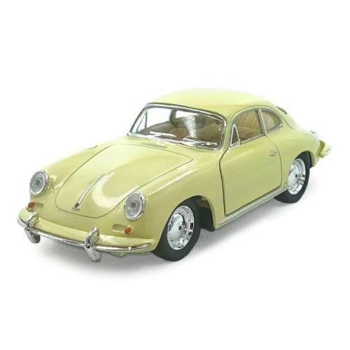 Машинка металева Porsche 356 B Carrera 2 Kinsmart 1:32 інерційна KT5398W колір бежевий