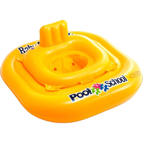 Надувной круг-плотик Intex 56587 Pool School Step 1 с сиденьем 79×79 см, до 15 кг