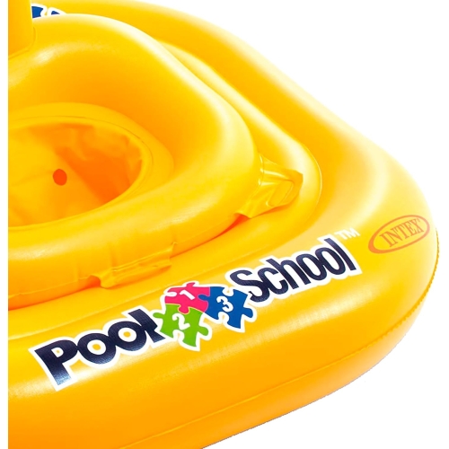 Надувной круг-плотик Intex 56587 Pool School Step 1 с сиденьем 79×79 см, до 15 кг