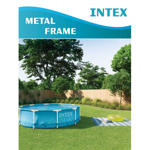 Басейн каркасний Intex 28208 Metal Frame Beachside, круглий, 305×76 см, 4485 л, з фільтр-насосом