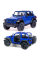 Машинка металлическая Kinsmart 1:34 2018 Jeep Wrangler KT5412WA инерционная, дверь открывается / Синий с открытым верхом
