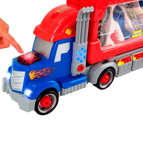 Конструктор трейлер, звук, музика, світло, інструменти, 661-189