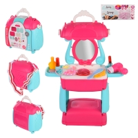 Игровой набор "Трюмо" 8256P трансформируется в сумку, с аксессуарами для девочки