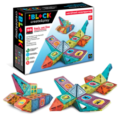 Конструктор iBlock Магнітний 98 деталей (PL-921-247)