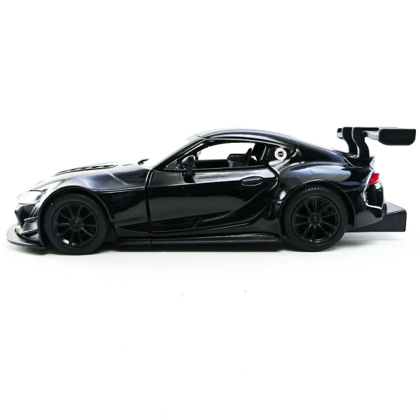 Машинка металлическая Kinsmart 1:36 Toyota GR Supra Racing Concept KT5421W инерционная, двери открываются / Черный