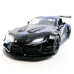 Машинка металева Kinsmart 1:36 Toyota GR Supra Racing Concept KT5421W інерційна, двері відчиняються / Чорний