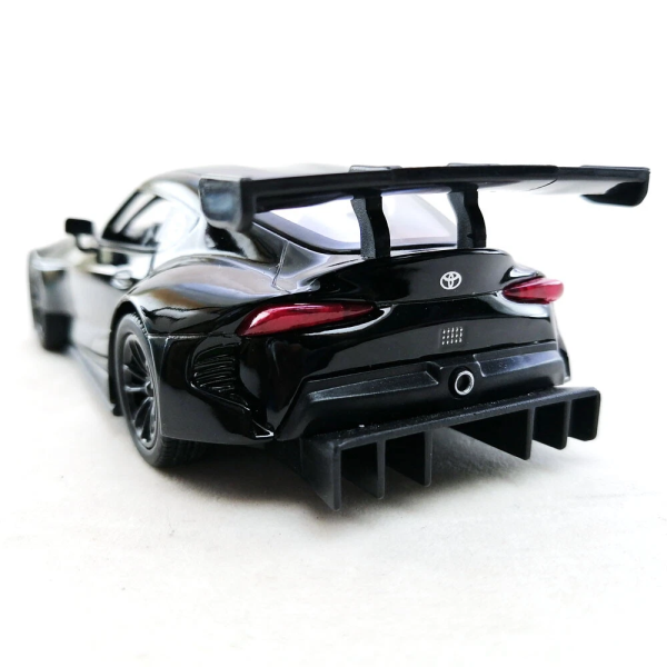 Машинка металлическая Kinsmart 1:36 Toyota GR Supra Racing Concept KT5421W инерционная, двери открываются / Черный