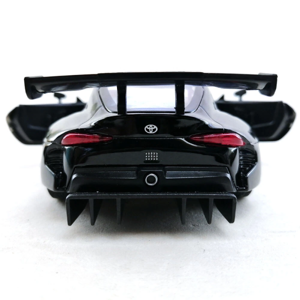 Машинка металлическая Kinsmart 1:36 Toyota GR Supra Racing Concept KT5421W инерционная, двери открываются / Черный