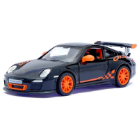 Металлическая машинка Kinsmart 1:36 2010 Porsche 911 GT3 RS KT5352W, инерционная / Черный