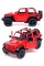 Машинка металлическая Kinsmart 1:34 2018 Jeep Wrangler KT5412WA инерционная, дверь открывается / Красный с открытым верхом