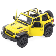 Машинка металлическая Kinsmart 1:34 2018 Jeep Wrangler KT5412WA инерционная, дверь открывается / Желтый с открытым верхом