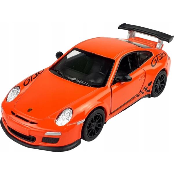 Металева машинка Kinsmart 1:36 2010 Porsche 911 GT3 RS KT5352W, інерційна / Помаранчевий