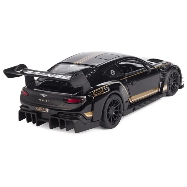 Металева машинка Kinsmart 1:38 "Bentley Continental GT3" інерційна, Чорна, KT5417W