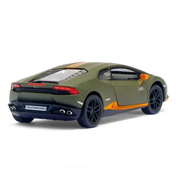 Машинка металлическая Kinsmart 1:36 Lamborghini Huracán LP610-4 Avio (инерционная, болотный) KT5401W