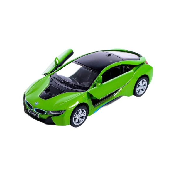 Машинка металева Kinsmart 1:36 BMW i8 інерційна KT5379WA Зелений