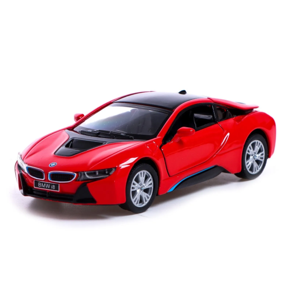 Машинка металева Kinsmart 1:36 BMW i8 інерційна KT5379WA Червоний