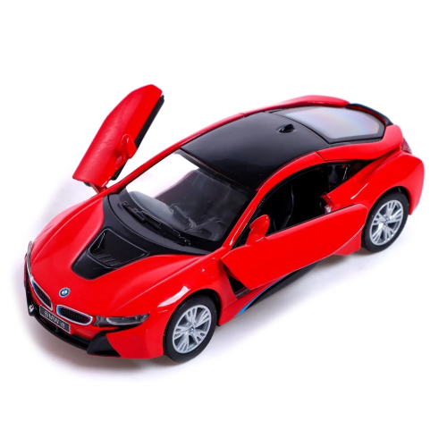 Машинка металева Kinsmart 1:36 BMW i8 інерційна KT5379WA Червоний