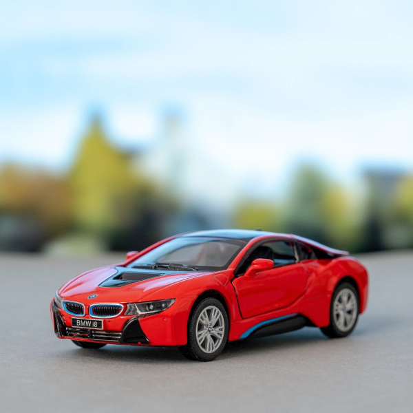 Машинка металева Kinsmart 1:36 BMW i8 інерційна KT5379WA Червоний