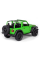Машинка металлическая Kinsmart 1:34 2018 Jeep Wrangler KT5412WA инерционная, дверь открывается / Зеленый с открытым верхом