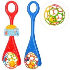 Каталка детская с ручкой Шарик с погремушкой 3501