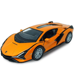 Машинка металева Kinsmart KT5431W 1:40 2018 Lamborghini Sian FKP 37 інерційна, двері відчиняються / Помаранчевий