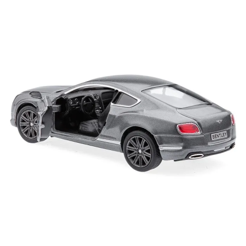 Машинка металева Kinsmart 1:38 Bentley Continental GT 2012 (інерційна, двері відчиняються, сіра KT5369W)
