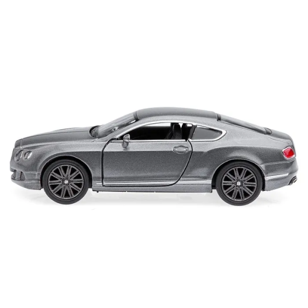 Машинка металлическая Kinsmart 1:38 Bentley Continental GT 2012 (инерционная, двери открываются, серая KT5369W)
