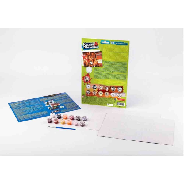 Картина по номерам "Лев" (297×210 мм, KN-03-07)