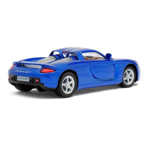 Машинка металева Kinsmart 1:36 Porsche Carrera GT (інерційна, відкриваються двері, синя KT5081W)