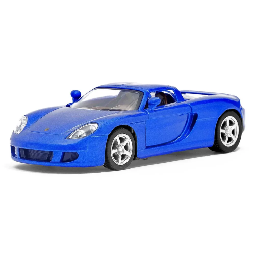 Машинка металева Kinsmart 1:36 Porsche Carrera GT (інерційна, відкриваються двері, синя KT5081W)