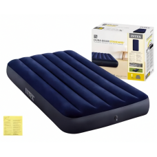 Матрац надувний Intex 64757 Classic Downy Airbed 99×191×25 см, односпальний, Fiber-Tech