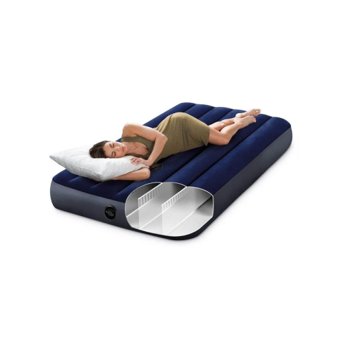 Надувний матрац Intex 64757 Classic Downy Airbed 99х191х25 см одномісний