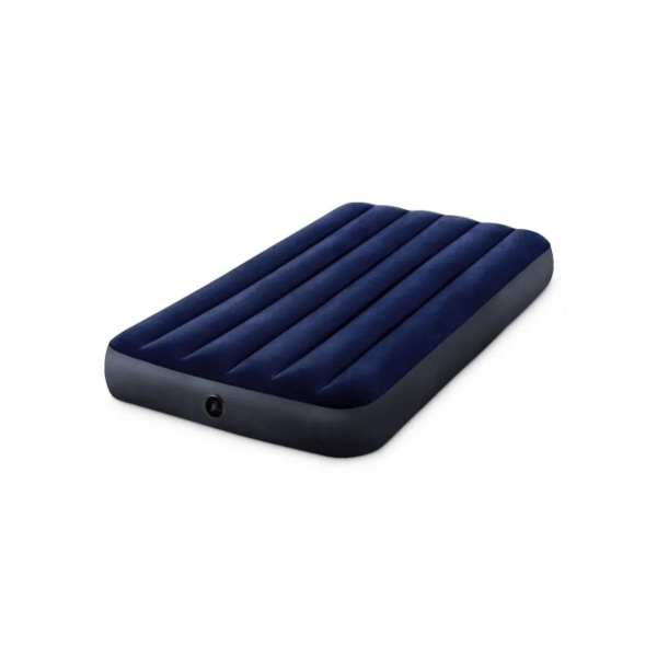 Надувной матрас Intex 64757 Classic Downy Airbed 99×191×25 см, одноместный, Fiber-Tech