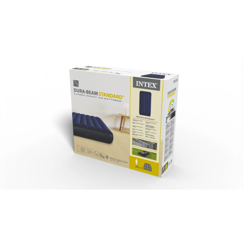 Надувний матрац Intex 64757 Classic Downy Airbed 99х191х25 см одномісний