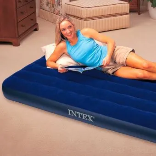 Надувний матрац Intex 64757 Classic Downy Airbed 99х191х25 см одномісний
