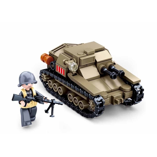 Конструктор Sluban Army WWII M38-B0709 Італійська танкетка Carro Veloce 33, 183 деталі
